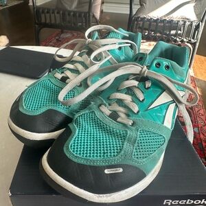 Reebok Teal and Black Athletic Shoes